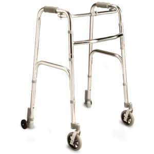 Care Quip Walking Frame - Folding with Front/Rear Wheels