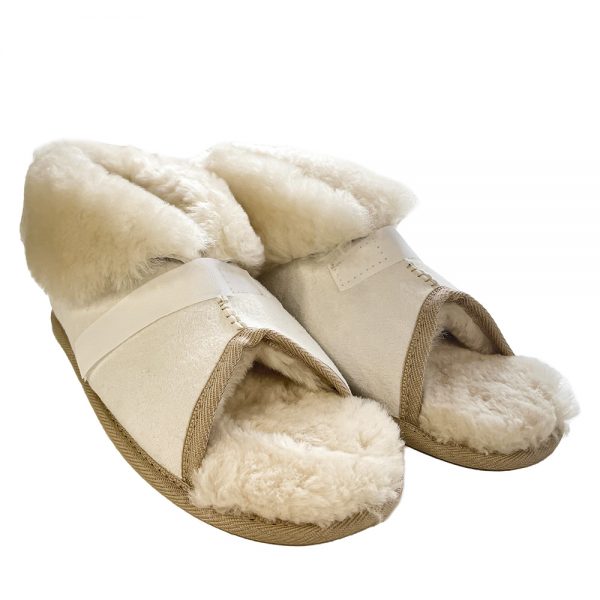 Sheepskin Slippers Open Toe