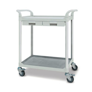 Service Cart - 2 Shelves and 2 Drawers