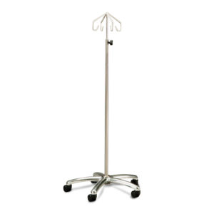 IV Stand Mobile with Alloy Base - 4 Hook