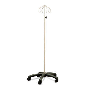 IV Stand Mobile with Nylon Base - 4 Hook