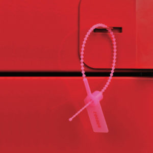 Tamper Proof Pull Tie Drawer Seals - Pink