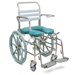 Juvo Mobile Shower Commode - Folding Self Propelled